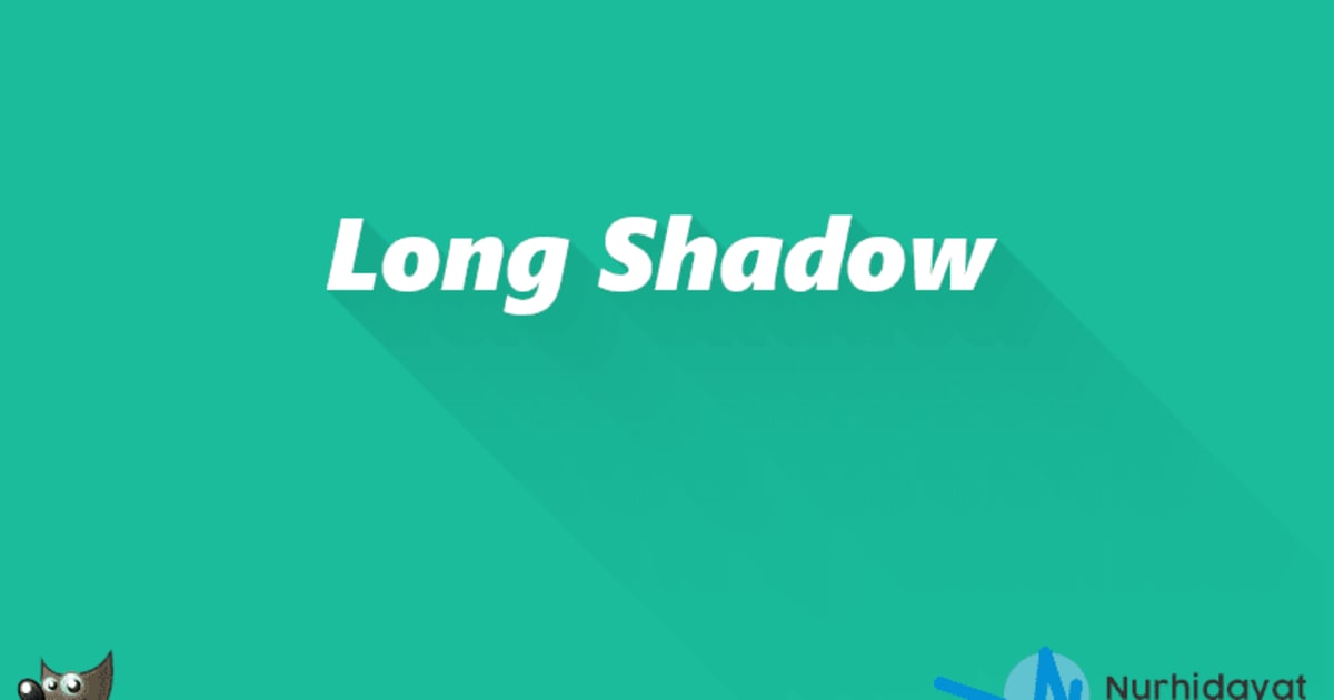 Cara Membuat Efek Long Shadow di GIMP