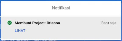 Project Successfully Created Google Cloud Console