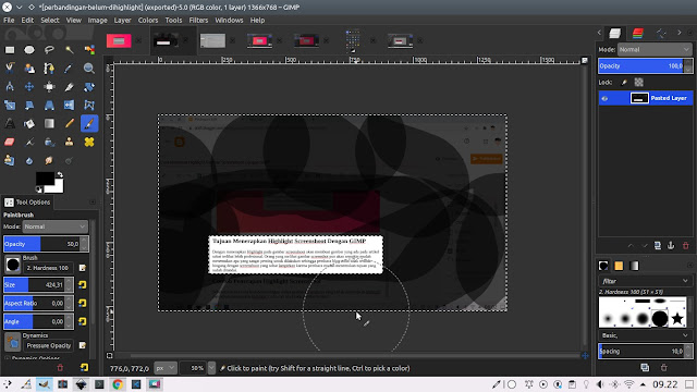 How to Highlight Screenshot Images With GIMP
